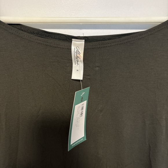 Mahina Olive Green Tunic Top - Picture 2 of 4